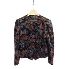 Vintage Elle London Women's Floral Pattern Jacket Size 16