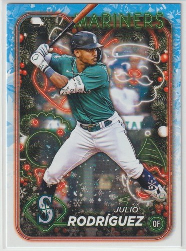2024 Topps Holiday - JULIO RODRIGUEZ - #H153 - Seattle Mariners
