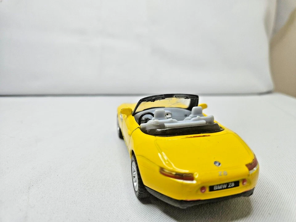 BMW Z8 Convertible Diecast Model - Kinsmart 1:18 Scale - Bright Yellow Sports Ca - Image 2 of 4