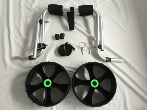 Deluxe Tank Wheels Foldable Kayak Cart Beach Cart Trolley Boat Carrier-JET02031 - Picture 4 of 7
