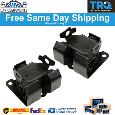 TRQ Engine Motor Mount Pair For Chevy GMC S10 Jimmy Blazer 4.3L V6 – Front Replacement 1996-2005