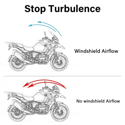 FOR R1250GSA R1200GS Wind Deflector - Durable Windshield Screen WindScreen - Picture 10 of 18