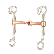 Tough 1 4 1/2" Stainless Steel Tom Thumb Bit w/Copper Mouth equine 25586