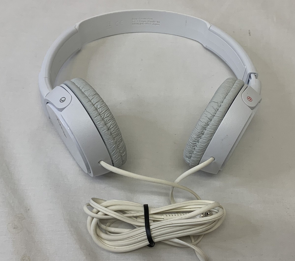 Sony DJ Style Headphones White Adjustable MDR-ZX110 Soft Pads
