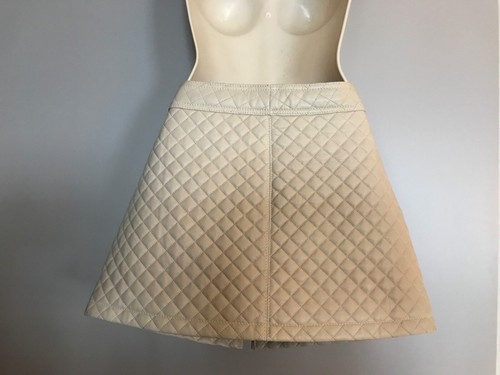 Women’s beige Dolce & Gabbana leather mini skirt size 38 - 第 2/10 張圖片