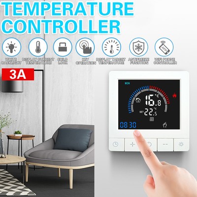 LCD Digital Thermostat Raumthermostat FußBodenheizung Wandheizung 16A 3A