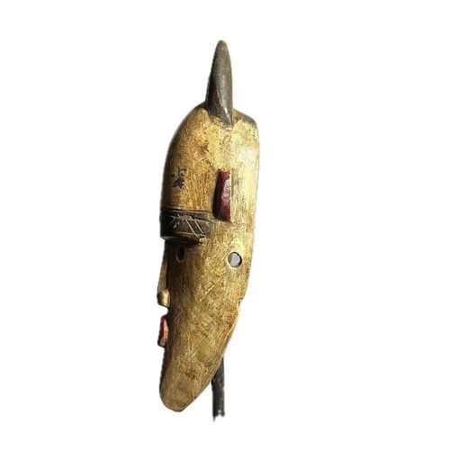 Afrikanische Maske Schale Stamm Passmaske Mali Kunst handgeschnitzt Wohnkultur-876 - Bild 9 von 24