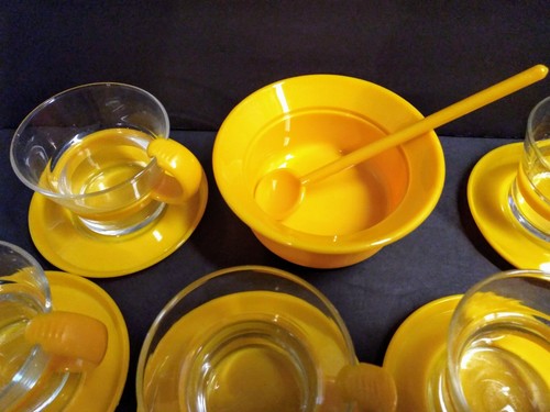 Bodum Star Trek Set Tangerine Espresso Coffee Mug Saucer Spoon Bowl Picard 14 pc - Picture 4 of 10