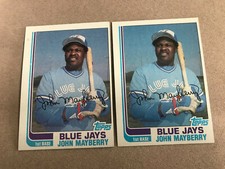 1982 Topps Baseball Card #470 John Mayberry Toronto Blue Jays NmMT Free Shipping