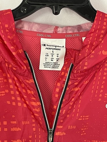 Champion Women's Performax Hooded Windbreaker Windjammer Jacket Size L COOL CTRL - Picture 2 of 21