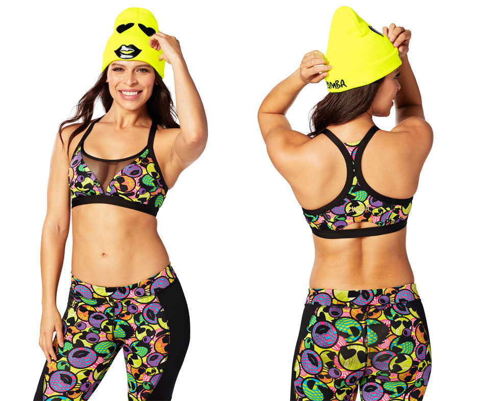 新作♪ZumbaズンバOnly Have Eyes For You Beanie- Yellow ZUMBA Only Have Eyes For You Beanie + Wristbands Sweatband