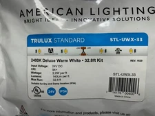 STL-UWX-33 Trulux Standard LED Tape Light, 2400K Deluxe Warm White 32.8-Feet