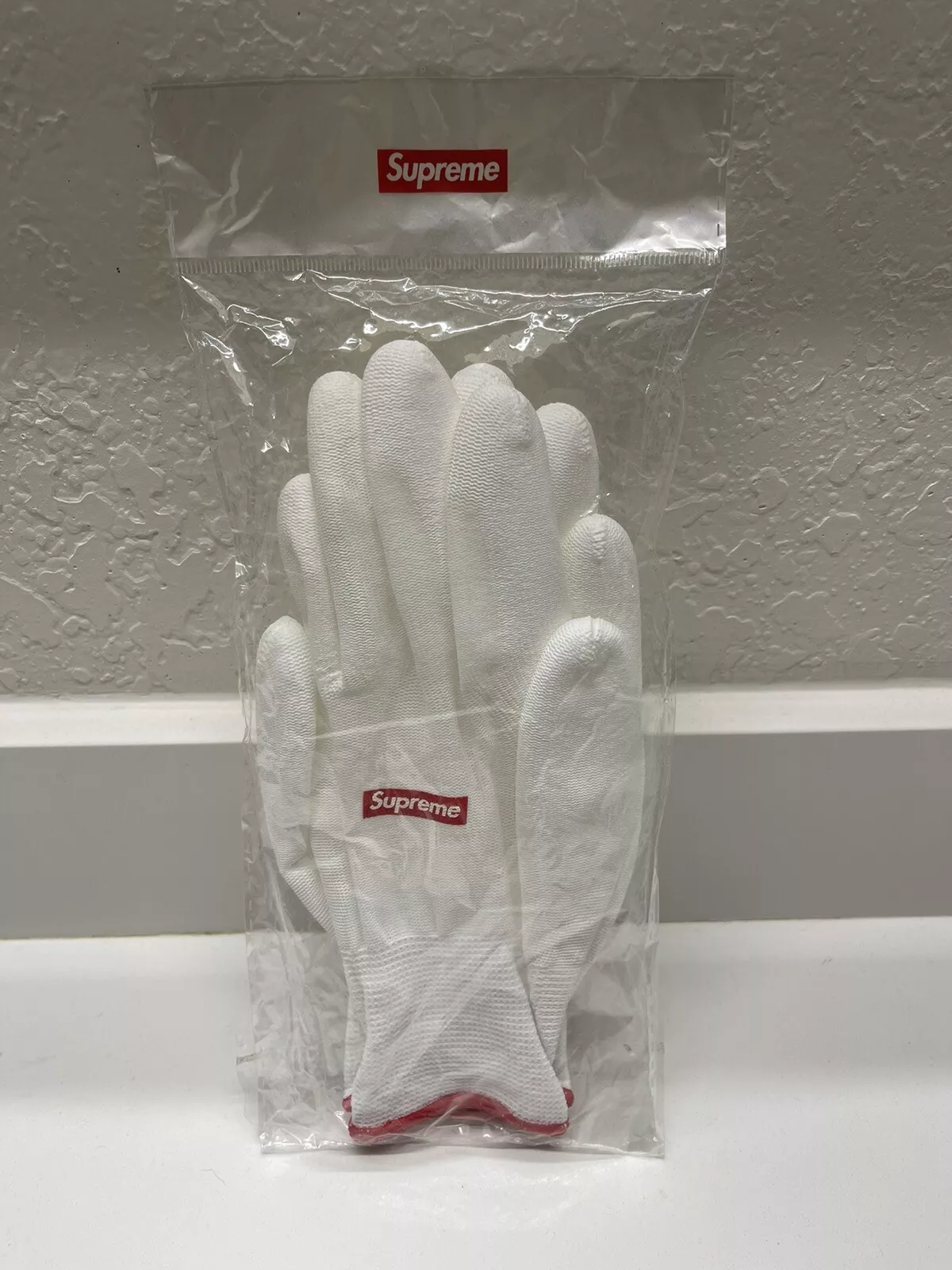 Boîte à gants de travail caoutchoutés Supreme FW20 logo blanc taille unique scellée neuve