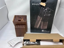 Emojoy Knife Set 15 Piece Kitchen Knife Set With Wooden Block KC-KS18           