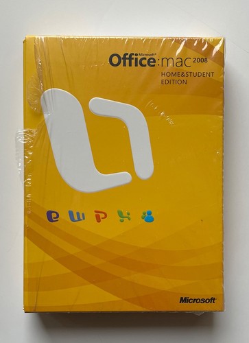 Microsoft Office 2008 Home & Student Edition for Apple/Mac With 3 Product Keys