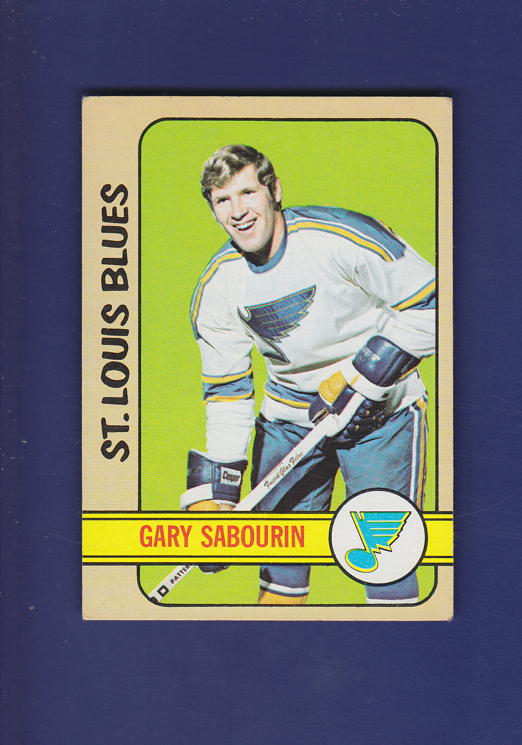Gary Sabourin 1972-73 TOPPS NHL Hockey #163 (EXMT) St. Louis Blues