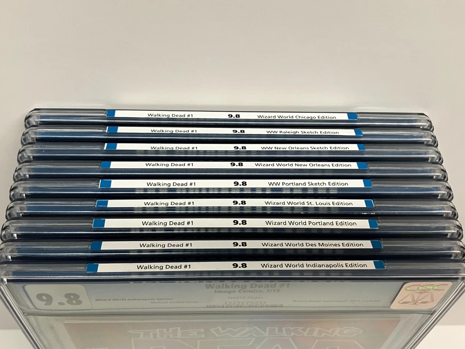 Lot of 9 ** The Walking Dead #1 Comics ALL GRADED CGC 9.8 - Image 2 of 4