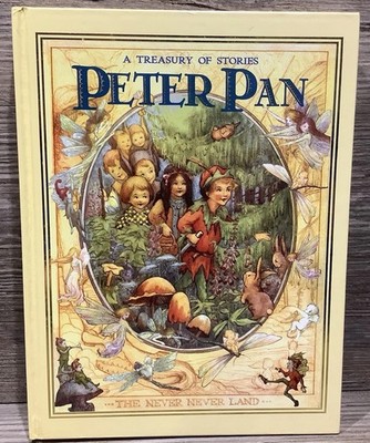 A Treasury Of Peter Pan Stories Book Illustrated Fairytale Story J.M.Barrie