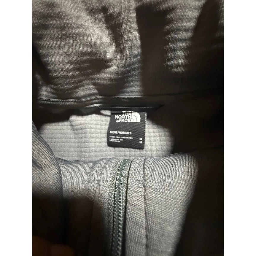 The North Face TNF Aim 1/4 Zip Jacket Smoked Pearl Fleece Mens M - Image 4 of 4