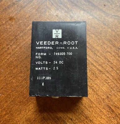Veeder Root 749305-700 24V DC Mechanical Counter Industrial Pulse Counter