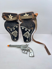Hubley Rodeo Vintage Cap Gun Cowboy Western Toy With Red Star AS IS  HOLSTER