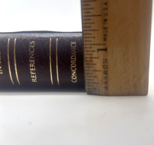 Holy Bible KJV Compact Reference Snap Leather Maps Zondervan 2000 Burgundy - Picture 16 of 16