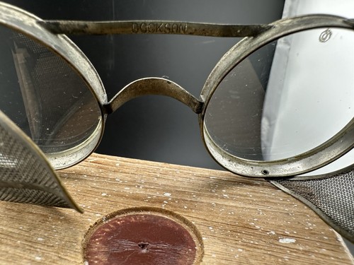Vintage Dockson Safety Glasses Steam Punk FAIR CONDITION AS FOUND - Imagen 5 de 24