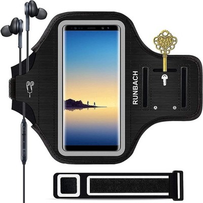 Armband for Galaxy Note 20/10+/9/8,Sweatproof Running Exercise Bag with Finge...