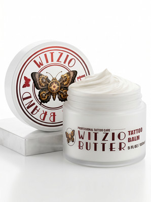 Witzio Tattoo Butter Aftercare Balm 5oz Natural Healing Moisturizer 1-Pack