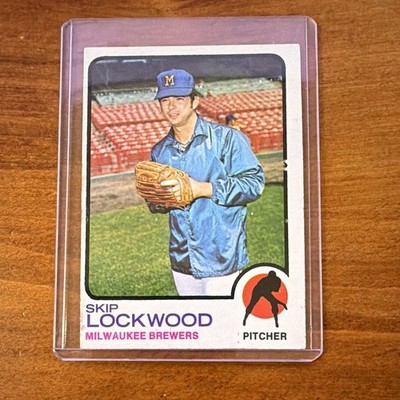 Topps 1973 Topps Skip Lockwood #308 Milwaukee Brewers MLB Baseball Base Set