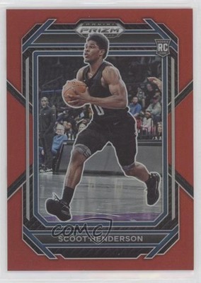 2023-24 Panini Prizm Draft Picks Red 148/299 Scoot Henderson #24 Rookie RC 5y7