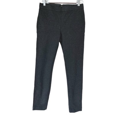 J Crew Pixie Pants Womens M Charcoal Gray Slim Fit Stretch Ankle Pants