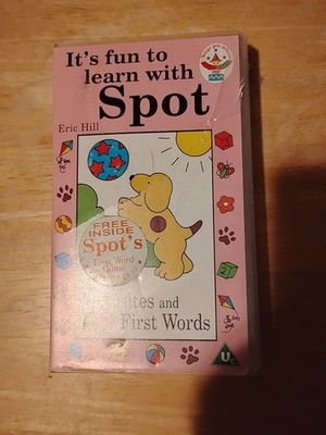 It's Fun To Learn With Spot Eric Hill Opposites & First Words VHS Pal