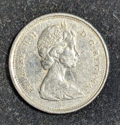1974 Canada 25 Cents Circulated KM# 62b