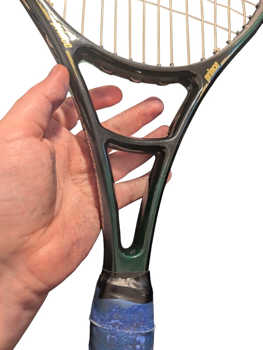 Prince Graphite II Oversize Tennis Racquet Leather Grip with Case