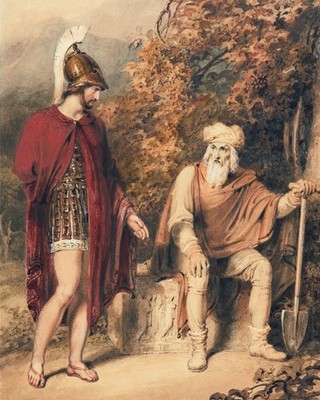 Alcibiades and Timon by Richard Westall 8x10 Art Print 8''x10''