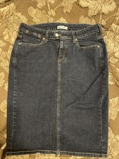 Vintage 80s Levi  s denim skirt Red tab dark wash jeans women  s size 10