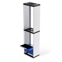 Double Video Game Storage Tower Store 36 Game Discs Storage Holder Shelf For Cb