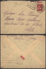 Algeria 1932 - Advertising Stamp on Cover to Lille France G341