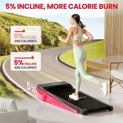 Home Fitness Code Treadmill C1, Speed 1-10KM/H, 5% Manual Incline with Mat 