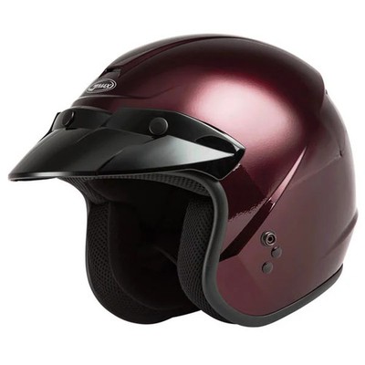GMAX OF-2 OPEN FACE HELMET WINE 2XL G1020108