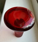Red Blenko Mushroom Glass STOPPER ONLY From #5427 Wayne Husted Gurgle Decanter