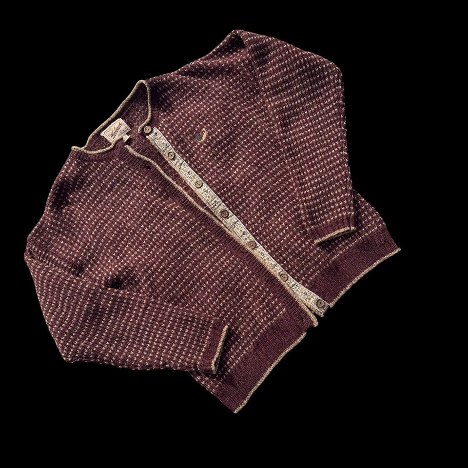 Cárdigan Suéter de Lana Woolrich Años 90 De Colección Para Mujer Lodge Cottage Cabaña Rústica LEER Foto 2 de 4