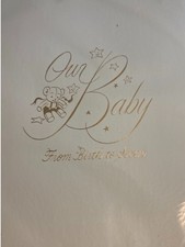 Vintage NEW Baby Book  OUR BABY FROM BIRTH TO 7 YEARS  GIBSON 1965 Brand New NOS