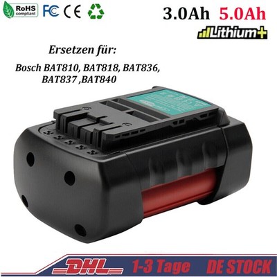 5.0AH Li-ion Akku Für Bosch 36V System BAT810 BAT818 GSB GSR GBH 36 V-Li BAT840