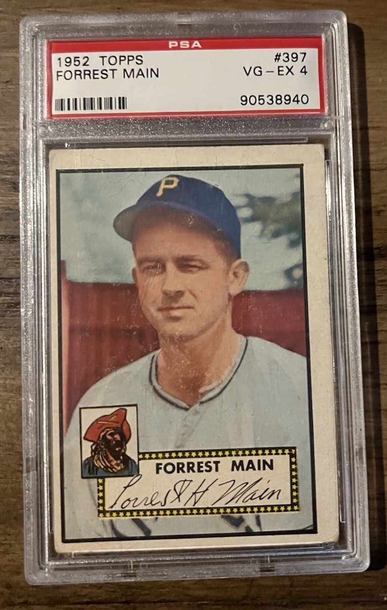 1952 Topps Forrest Main #397 (RC) PSA 4