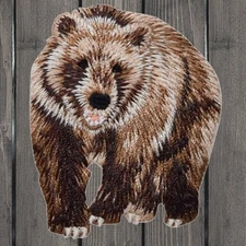Bear Embroidered Patch — Iron On
