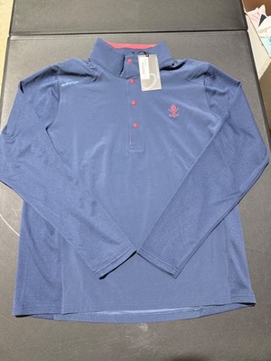 NWT MEN'S ZERO RESTRICTION Z710 SNAP PULLOVER, SIZE: XL, COLOR: INDIGO (M1.19)