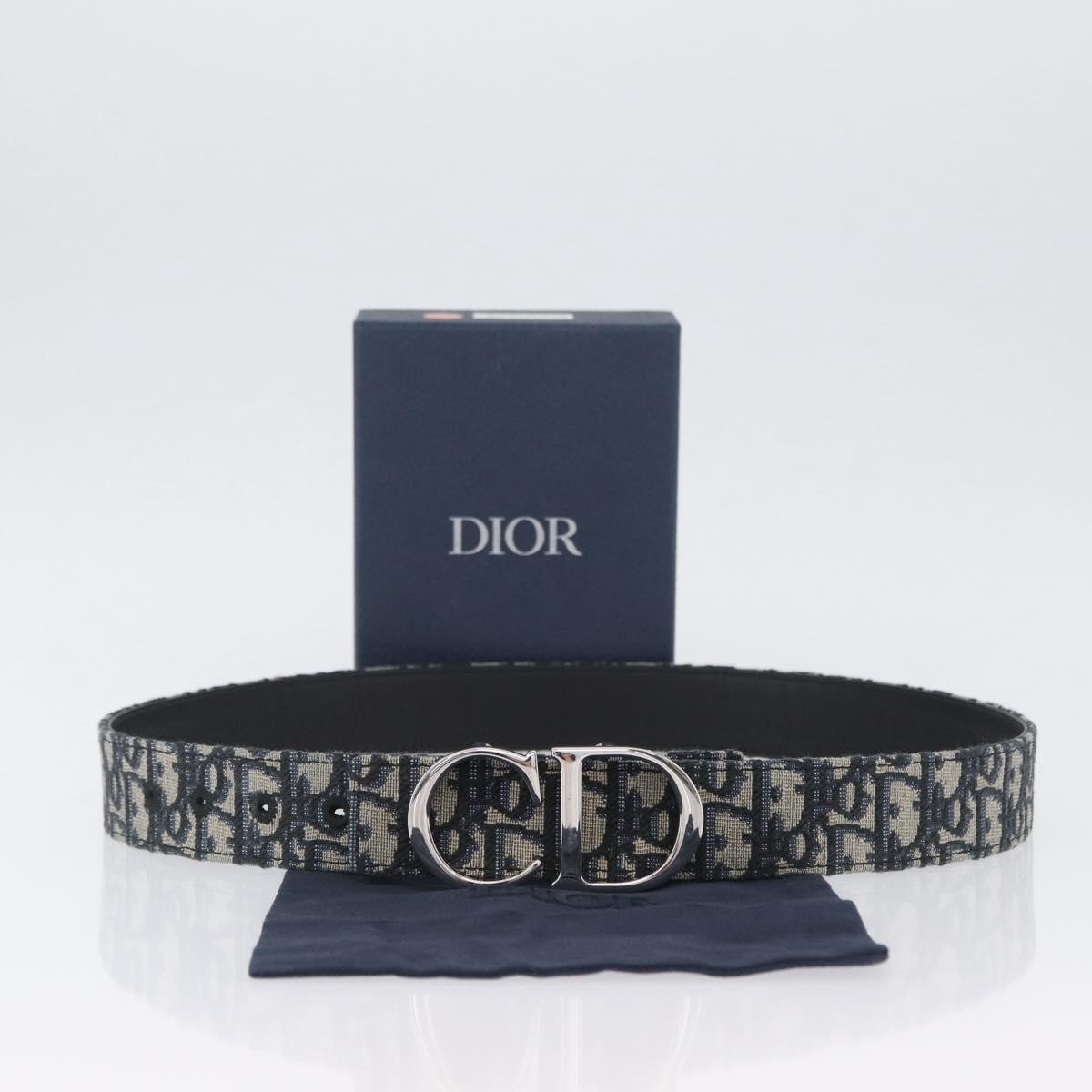 Christian Dior Oblique Trotter Canvas Belt 40.2
