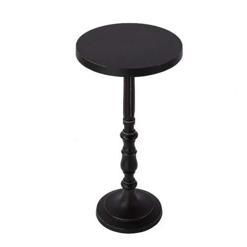 Butler Specialty Company Heidi 12 in. W Rnd All Metal Pedestal End Table-Bronze - Picture 1 of 4